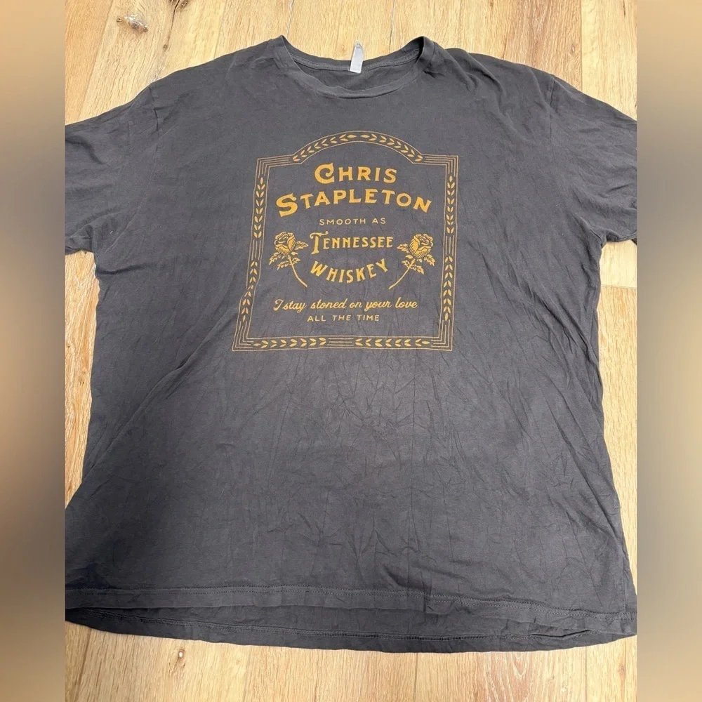 Chris Stapleton Tennessee Whiskey Graphic Tee Shirt 3XL Black Country Music